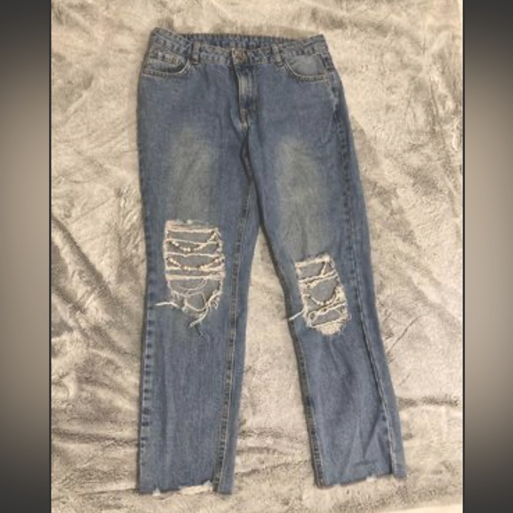 Calzedonia Cropped Ripped Jeans, S